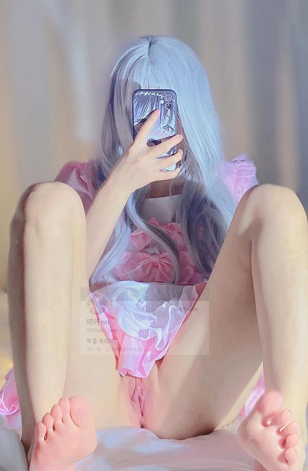顶级白虎萝莉哼哼nn@OuOpyhh粉嫩尺度图集(12)