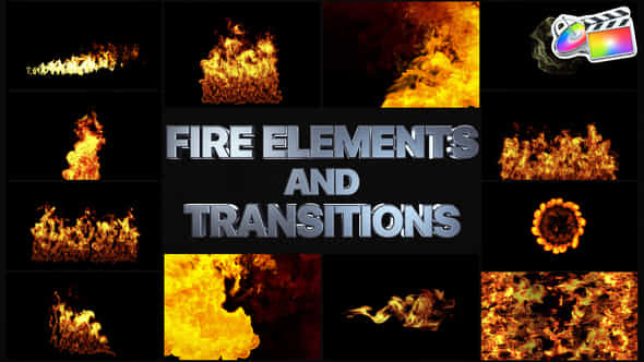 VFX Fire Elements - VideoHive 38958253