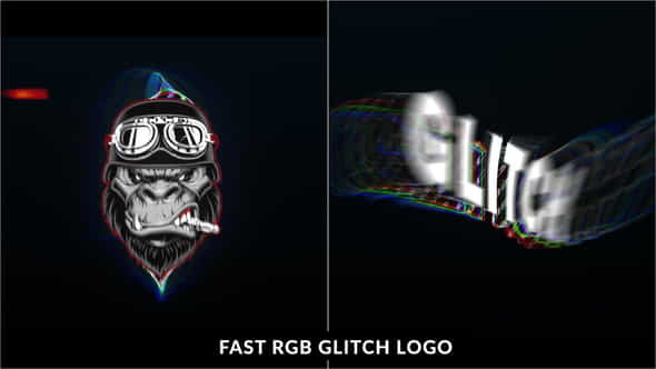 Fast RGB Glitch Logo Intro - VideoHive 33799361