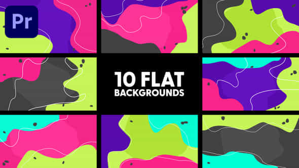 Flat Backgrounds - VideoHive 44946630