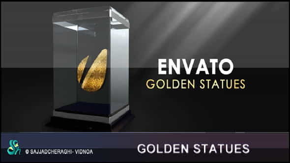 Golden Statues | 3D, Object - VideoHive 3524338