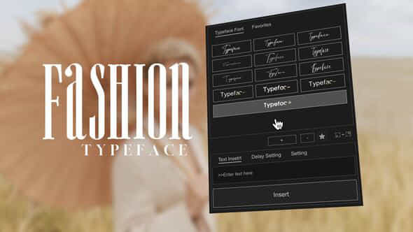 Animated Typeface Fashion 01 - VideoHive 56777381