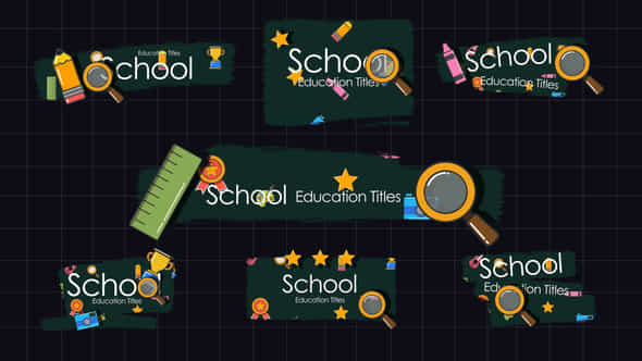School Education Titles - VideoHive 47957580