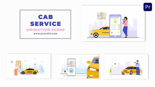 Online Cab Service - VideoHive 47352858