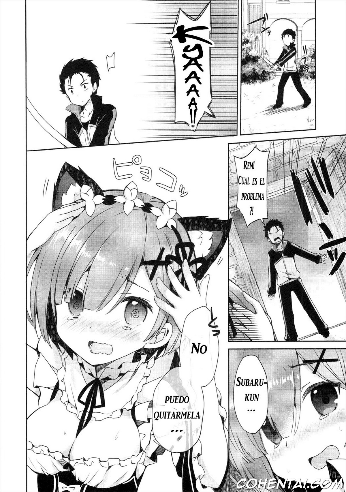 Rem Nyan wa Hatsujouki (Re:Zero kara Hajimeru Isekai Seikatsu) xxx comics manga porno doujin hentai español sexo 