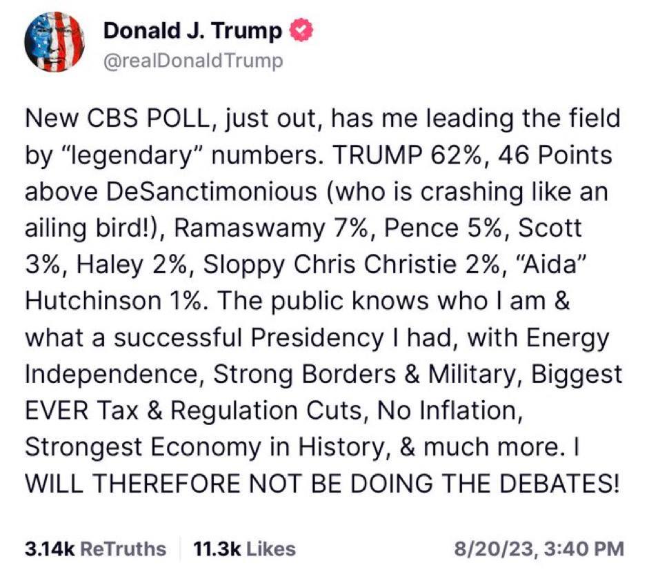 Sunday Talks, CBS Poll Shows President Trump Extending Lead Ahead Of ...