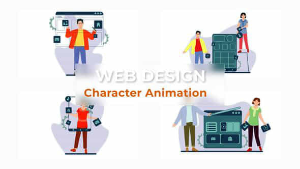 Web Design Character - VideoHive 39718744