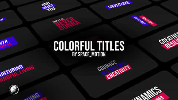 Colorful Titles - VideoHive 45529828
