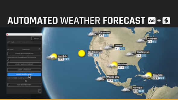 Automated Weather Forecast World Weather - VideoHive 49477134