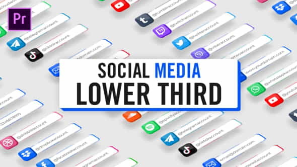 3D Social Media Lower Thirds - VideoHive 27879039