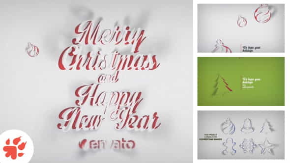 Christmas Greetings Paper - VideoHive 13698882