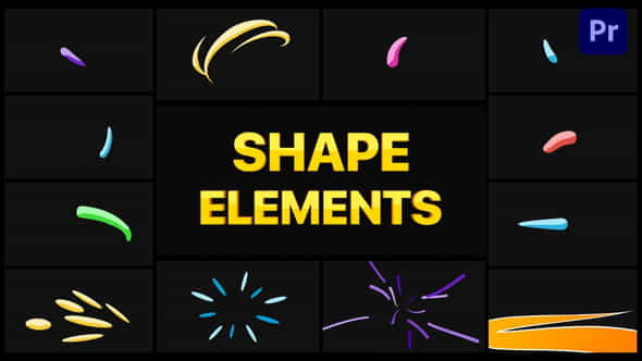 Shape Elements Pack | Premiere - VideoHive 34603500