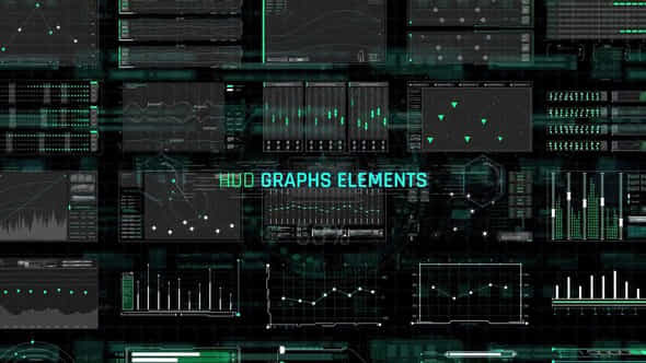 HUD Graphs Elements - VideoHive 40871716