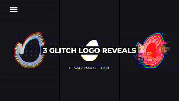 3 Glitch Logo - VideoHive 35408952