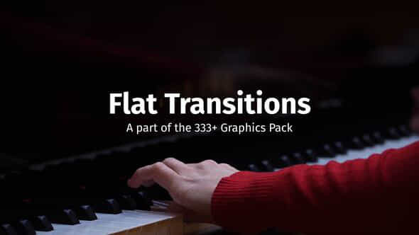 Flat Transitions - VideoHive 52705947
