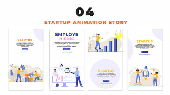 Business Startup Vector - VideoHive 48659708