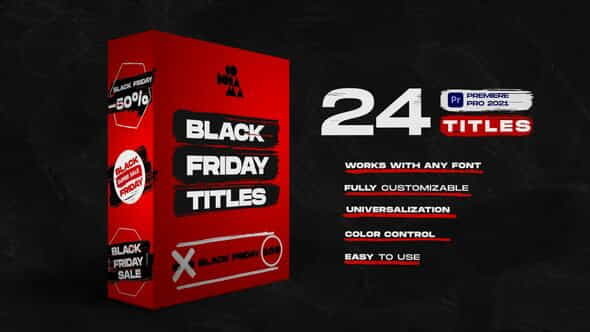 Black Friday Titles | Premiere - VideoHive 34274187