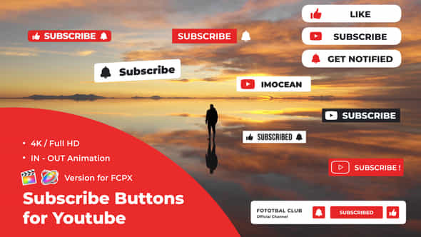 Subscribe Buttons for - VideoHive 43193533