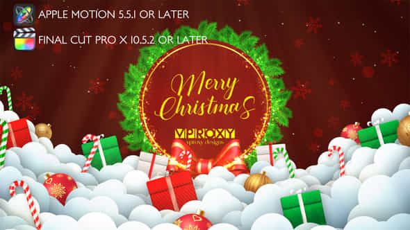 Christmas Greetings Apple Motion - VideoHive 49280484