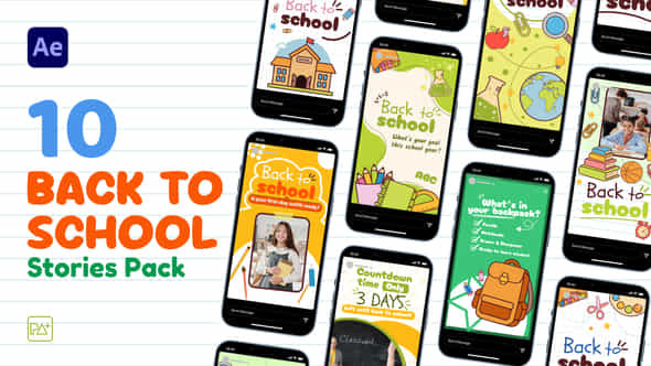 Back To School Story Set For After Effects - VideoHive 59142672