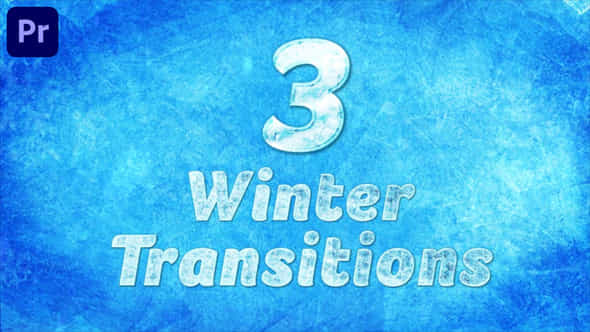 Christmas Snowfrost Winter Ice Transitions 3 - VideoHive 48800441