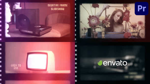 Negative Frame Slideshow For Premiere Pro - VideoHive 53645622