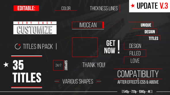 35 Minimal Smooth Titles | Corporate - VideoHive 14573149