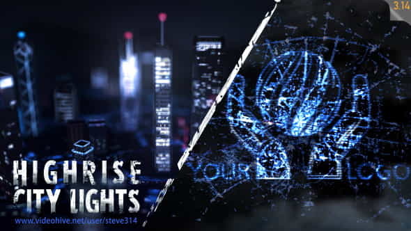 Highrise City Lights - Logo - VideoHive 11251037