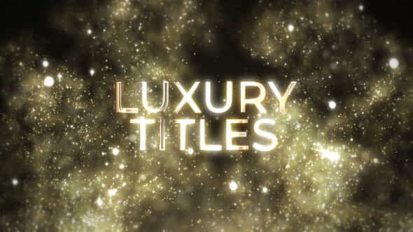 Luxury Magic Gold - VideoHive 41818787