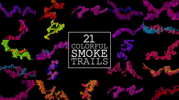 21 Colorful Smoke Trails - VideoHive 23312552