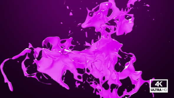 Abstract Pink Paint Splash V4 - VideoHive 34230977