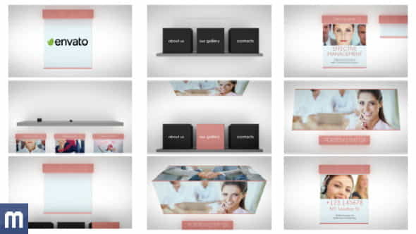 Clean 3D Business Presentation - VideoHive 7025676