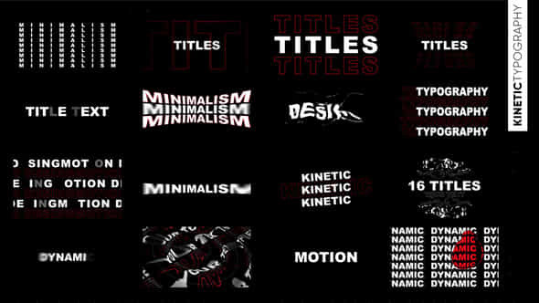 Kinetic Titles - VideoHive 40829022