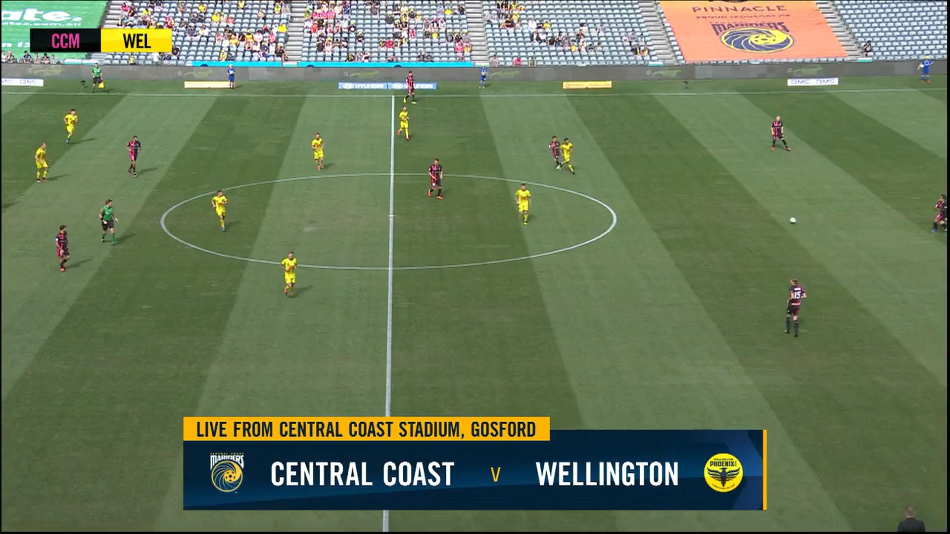 A-League - Central Coast Mariners vs Wellington Phoenix ...
