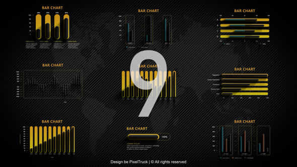 Infographic Bar Charts - VideoHive 49687604