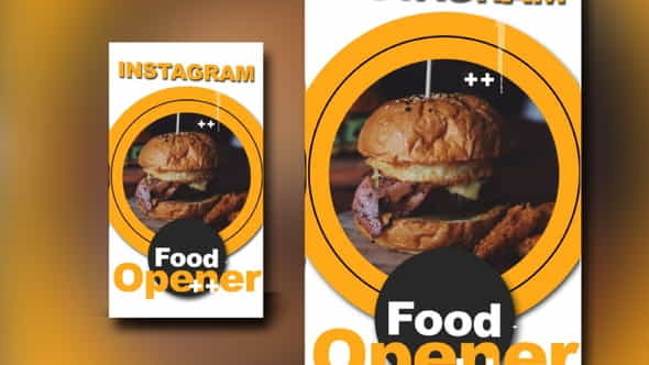 Instagram Food Opener - VideoHive 31377882