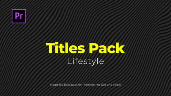 Lifestyle Titles Pack - VideoHive 24005265