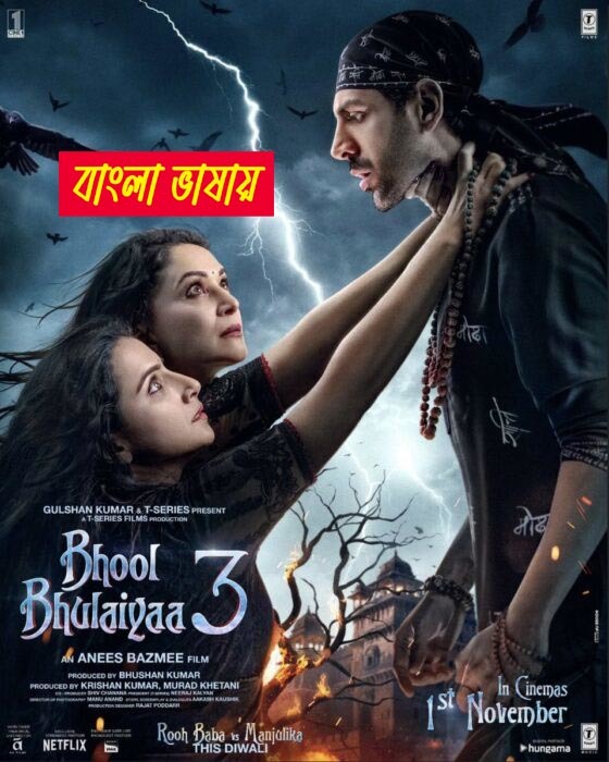 Bhool Bhulaiyaa 3 2024 Bengali Dubbed Movie 720p HDCam Rip 1Click Download