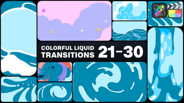 Colorful Liquid Transitions For Fcpx - VideoHive 48814195