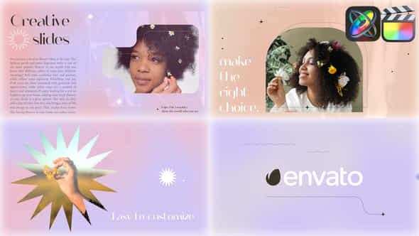 Holographic Pastel Slides For Fcpx - VideoHive 48962778