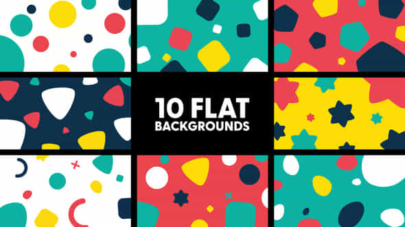 Flat Backgrounds - VideoHive 43375965