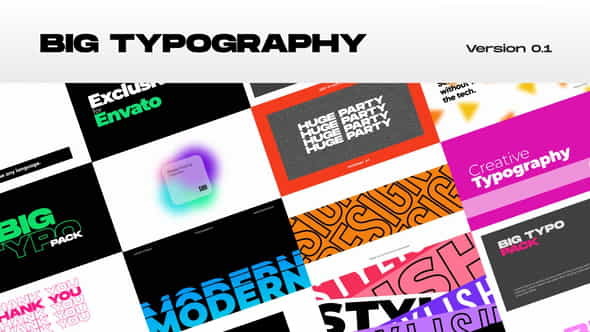 Big Typography - Premiere Pro - VideoHive 31234430