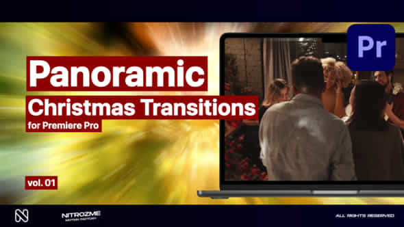 Christmas Panoramic Transitions Vol 01 For Premiere Pro - VideoHive 49538743