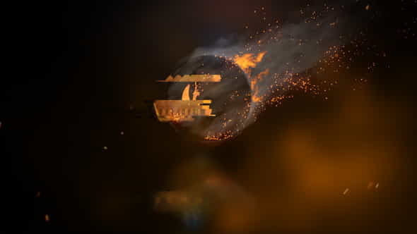 Rotating Fire Logo Reveal - VideoHive 23438890