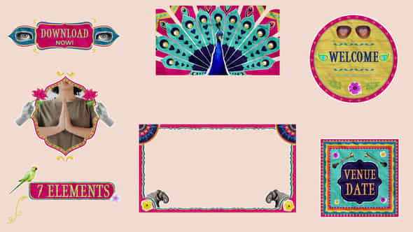 Indian Contemporary Style Elements - VideoHive 56025536
