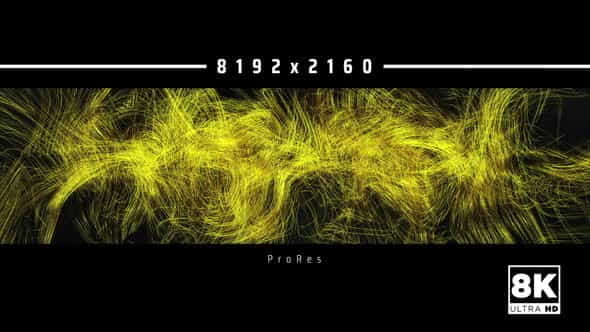 Abstract Gold Line 8K - VideoHive 27095476