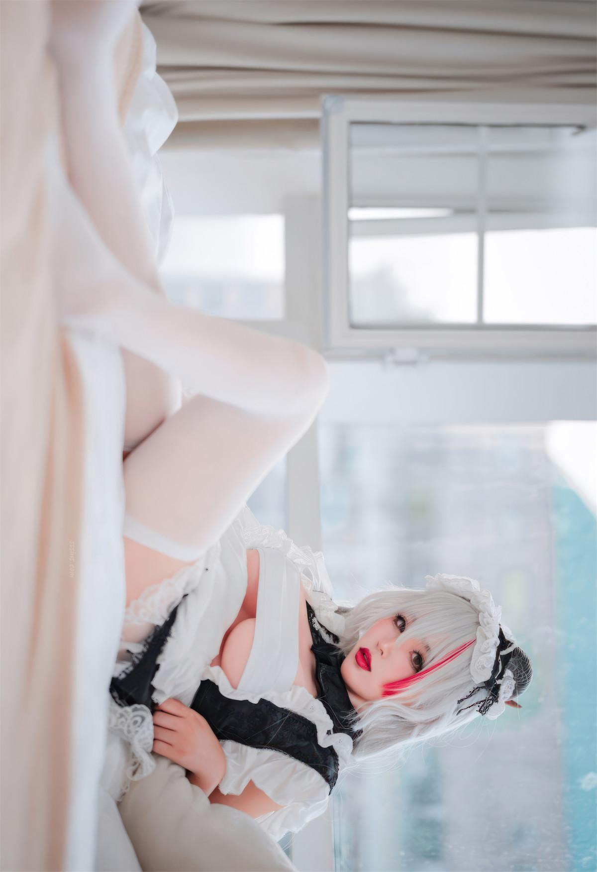 Cosplay 轩萧学姐 碧蓝航线 埃吉尔女仆(25)