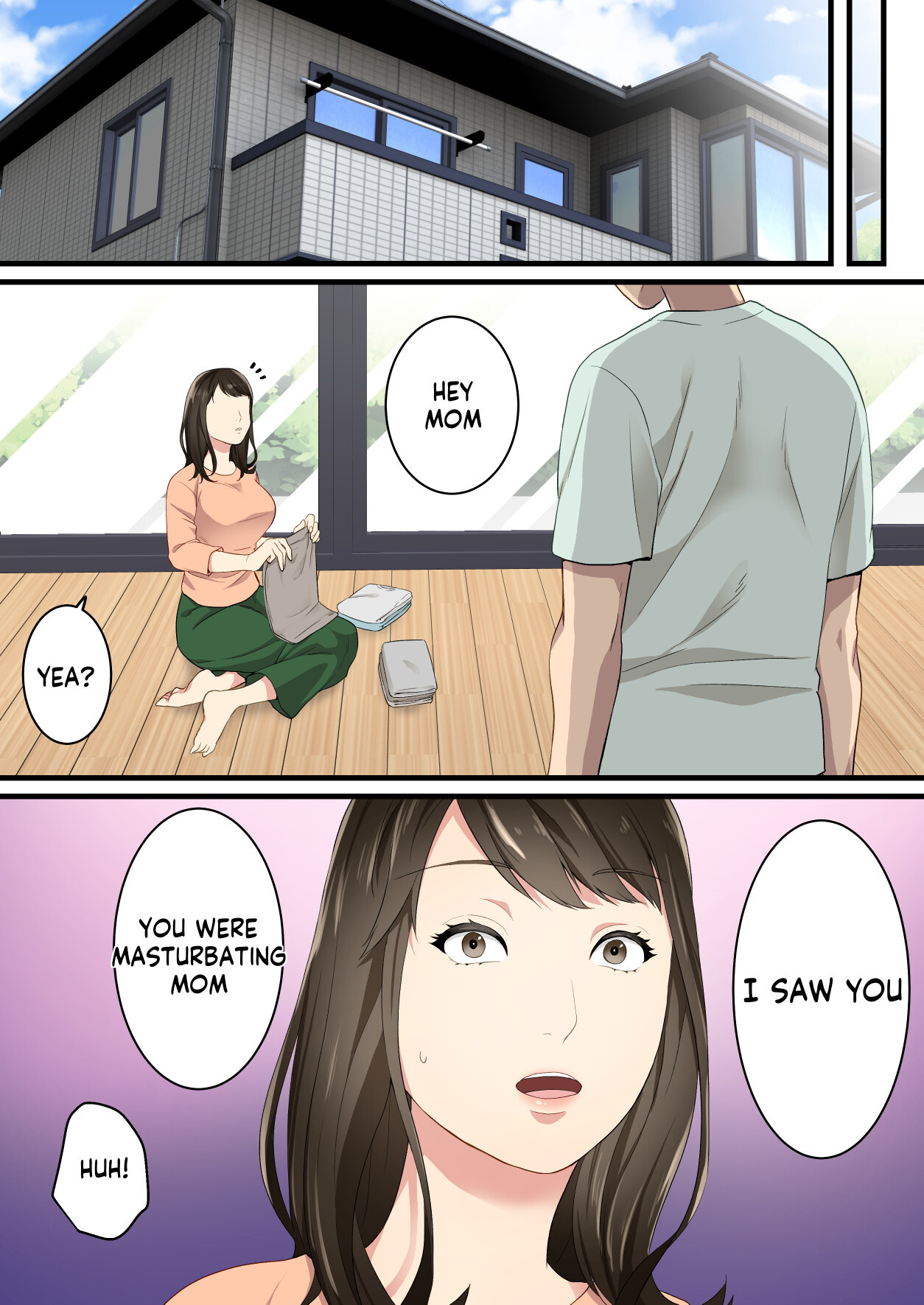 [Yuriko Club] Naka no Warukatta Haha to Musuko ga Amaama Couple ni Naru made  Arguing mother and son who became a loving couple [English] [