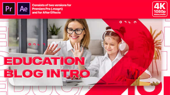 Education Blog Intro - VideoHive 28429315