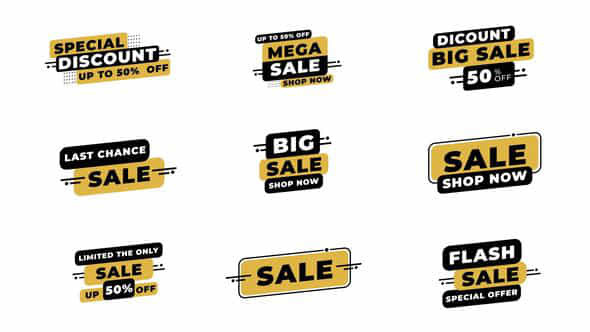 Sale Titles 02 After Effects - VideoHive 56024710